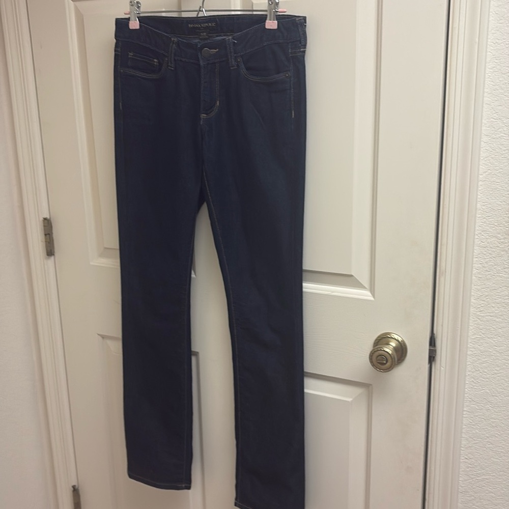 Banana Republic dark blue jeans, size 6 regular